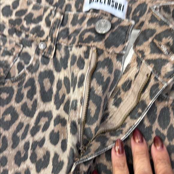 Leopard Print High Rise Jeans - Picture 4 of 7